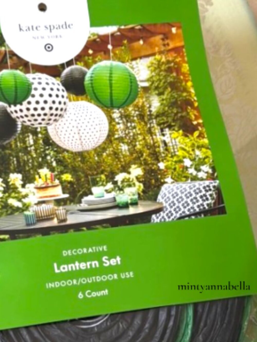 Kate Spade x Target 6 Piece Polka Dot Novelty Lantern Set